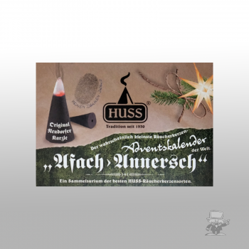Huss Adventskalender "Afach Annersch"
